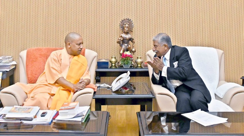 UPCM से अरुणाचल प्रदेश के राज्यपाल डॉ. बी.डी. मिश्रा मुलाकात करते हुए