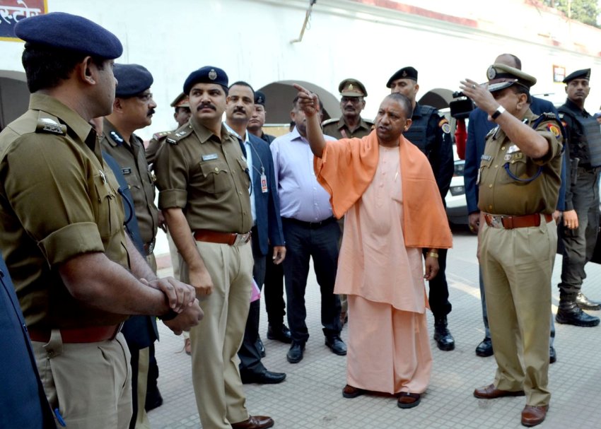 UPCM ने लखनऊ के पुलिस लाइन का निरीक्षण किया