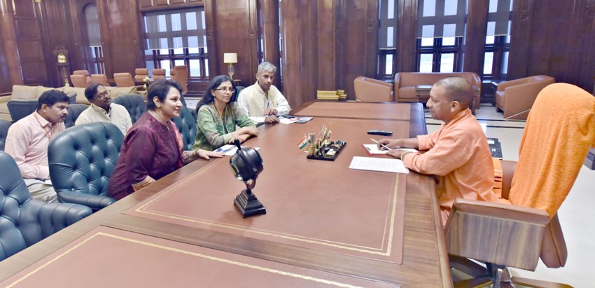 UPCM से U.S. इण्डिया बिजनेस काउन्सिल की प्रेसीडेण्ट निशा बिस्वाल ने मुलाकात की