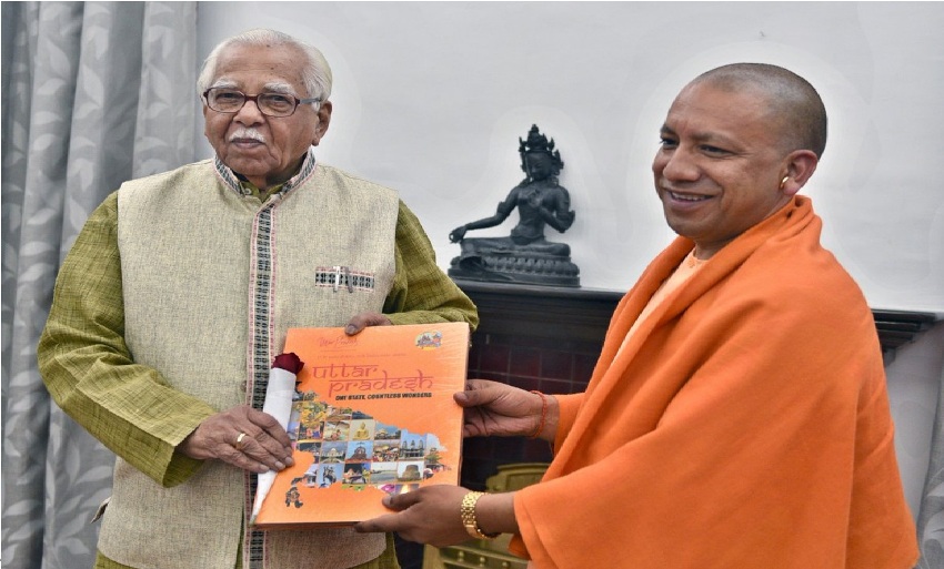 UPCM राजभवन में 05 दिसम्बर 2018 को राज्यपाल राम नाईक से शिष्टाचार भेंट करते हुए