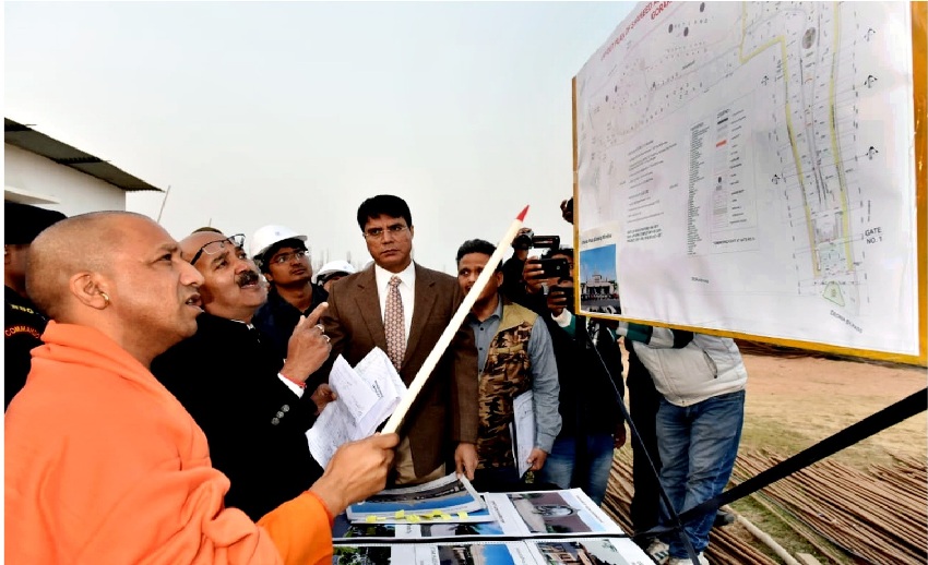 UPCM ने गोरखपुर में निर्माणाधीन प्राणि उद्यान एवं प्रेक्षागृह का निरीक्षण किया