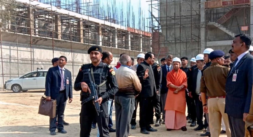 UPCM ने बस्ती के मुंडेरवा में निर्माणाधीन चीनी मिल का निरीक्षण किया