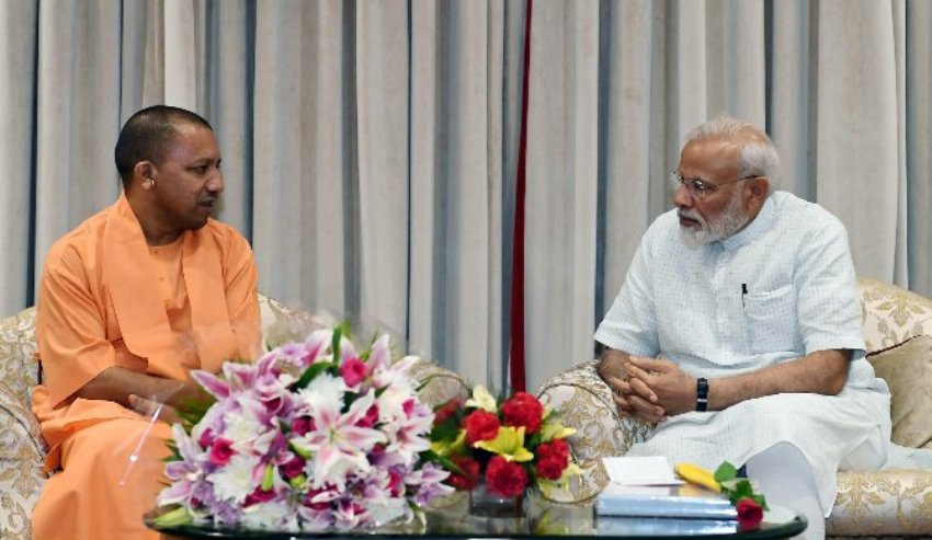 UPCM-योगी ने PM-नरेन्द्र मोदी से NEW DELHI में भेंट की