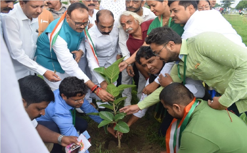 मंत्री ब्रजेश पाठक बोले शुद्ध पर्यावरण हेतु वृक्षारोपण अत्यन्त आवश्यक