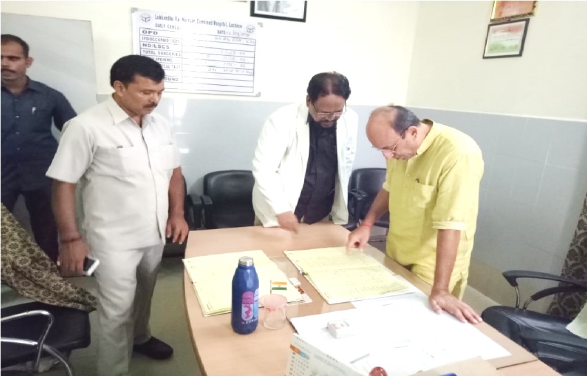 चिकित्सा एवं स्वास्थ्य मंत्री जय प्रताप सिंह ने पांच अस्पतालों का औचक निरीक्षण किया