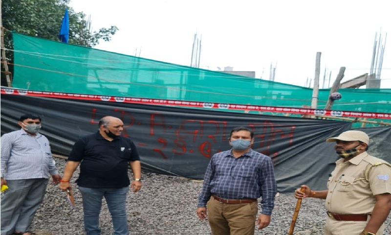 लखनऊ विकास प्राधिकरण के ज़ोन 5 में बड़ी कार्यवाही, निर्माण सील