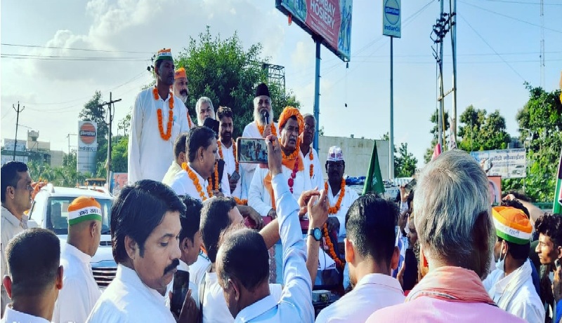 भारतीय महा गठबंधन (IGA) की एकजुटता संदेश यात्रा में उमड़ा जन सैलाब