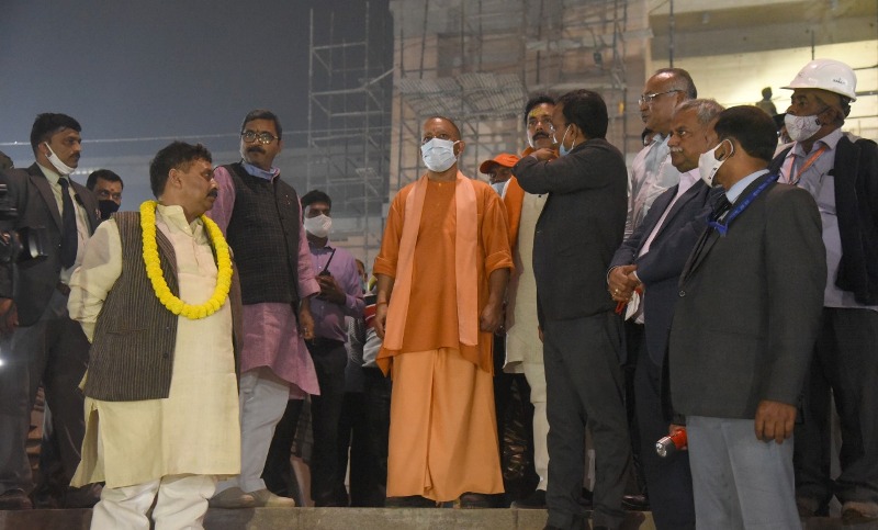 श्री काशी विश्वनाथ धाम कॉरिडोर परियोजना का स्थलीय निरीक्षण: #CMYogi