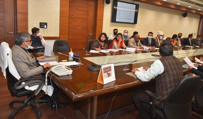 मुख्य सचिव राजेन्द्र कुमार तिवारी की अध्यक्षता में एसएलबीसी की बैठक आयोजित