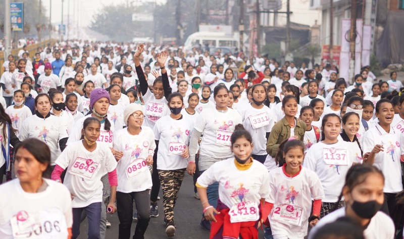 झांसी में लड़की हूँ लड़ सकती हूँ मैराथन प्रतियोगिता 'रन फॉर मणिकर्णिका' का परिणाम