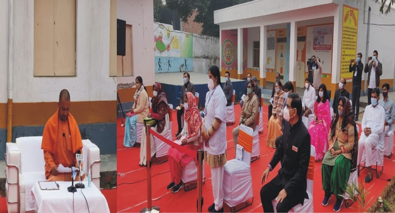 मुख्यमंत्री योगी आदित्यनाथ ने गौतमबुद्धनगर के जिम्स अस्पताल का निरीक्षण किया