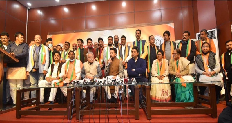 विभिन्न दलों के नेताओं ने भाजपा की सदस्यता ग्रहण की